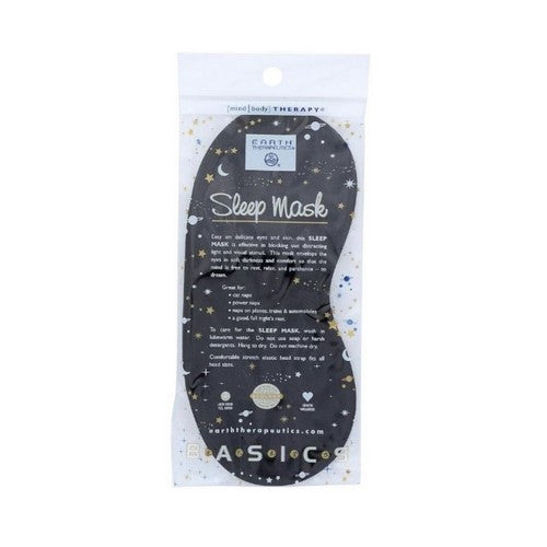 Earth Therapeutics, Sleep Mask Black, 1 Each