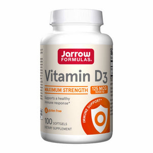 Jarrow Formulas, Vitamin D3, 125 Mcg, 100 Softgels