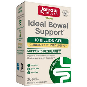 Jarrow Formulas, Ideal Bowel Support, 10 Billion CFU, 30 Vcaps