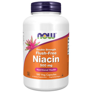 Now Foods, Flush-Free Niacin, 500mg, 180 Vcaps