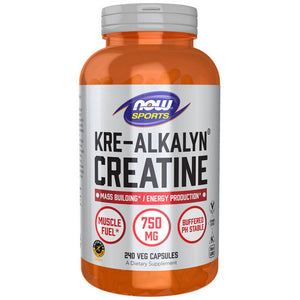 Now Foods, Kre-Alkalyn Creatine, 750mg, 240 caps