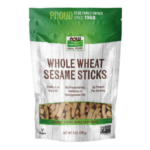 Now Foods, Sesame Sticks, Salted (Whole Wheated) 9 oz