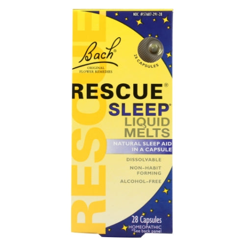 Bach, Rescue Sleep Liquid Melts Natural Sleep Aid, 28 Caps