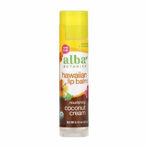 Alba Botanica, Hawaiian Lip Balm, Coconut Cream 0.15 oz