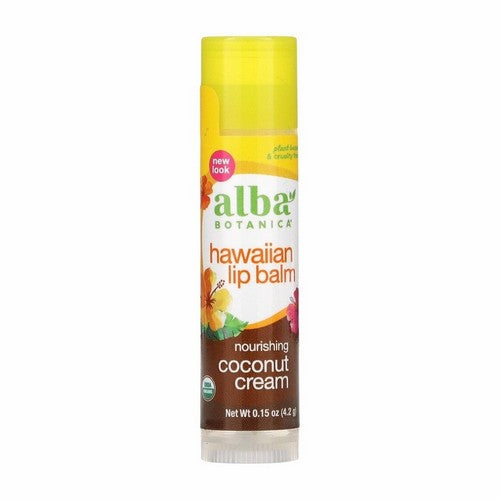 Alba Botanica, Hawaiian Lip Balm, Coconut Cream 0.15 oz
