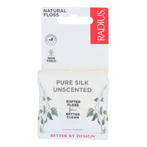 Radius, Pure Silk Unscented Natural Floss, 33 Yards