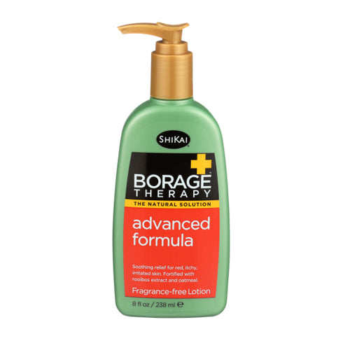 Shikai, Borage Therapy Advanced Formula Lotion Fragrance Free, 8 Oz
