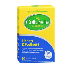 Culturelle, Health And Wellness Probiotic Vegetarian, 30 Caps