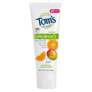 Tom's Of Maine, Kid's Toothpaste Natural Fluoride Outrageous Orange Mango, 5.1 Oz