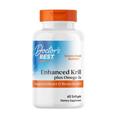 Doctors Best, Enhanced Krill Plus Omega3s With Superba Krill, 60 softgels