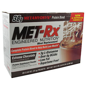 Met-Rx, Original Meal Replacement, Chocolate 40 PK