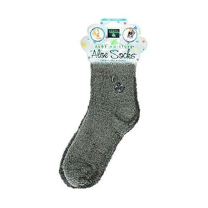 Earth Therapeutics, Socks Aloe Infused Grey, 2 Pairs