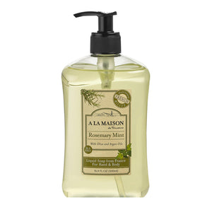A La Maison, French Liquid Soap, Rosemary & Mint 16.9 oz