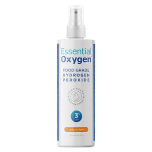 Essential Oxygen, Food Grade Hydrogen Peroxide 3% USP, 8 oz