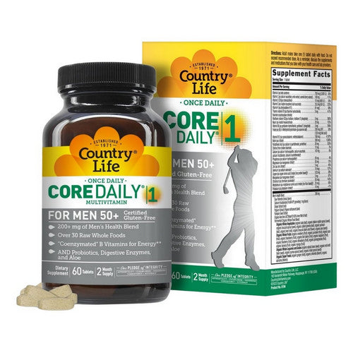 Country Life, Core Daily-1 For Men 50 Plus, 60 Tabs
