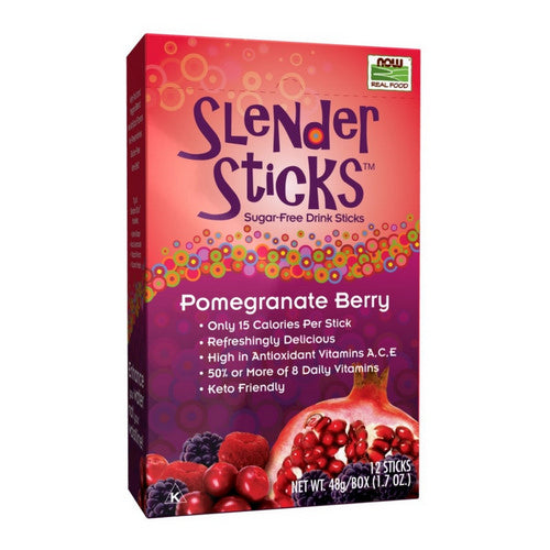 Now Foods, Sugar Free Drink Sticks, Pomegranate Berry 12 sticks, 1.7 oz