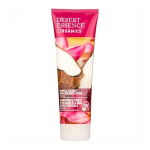 Desert Essence, Organic Relaxing Hand And Body Lotion Tropical Coconut, 8 Oz