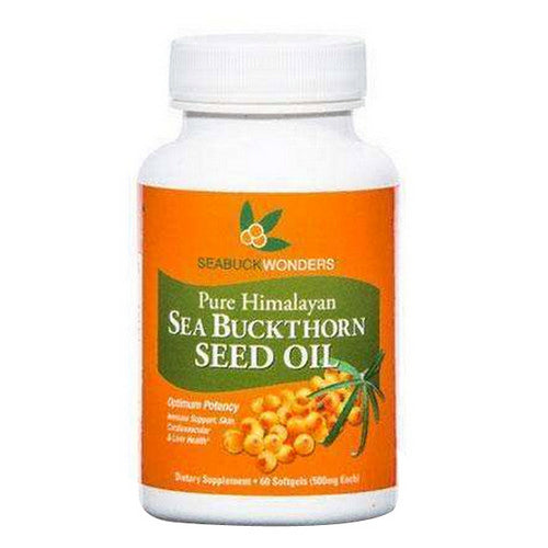 Seabuck Wonders, Sea Buckthorn Seed Oil, 500 Mg, 60 Softgels