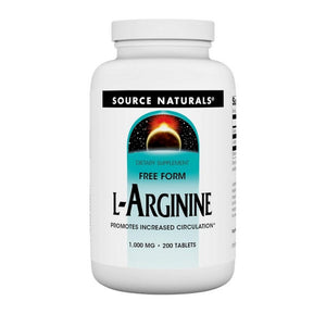 Source Naturals, L-arginine, 1000 mg, 200 tab
