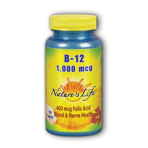 Nature's Life, Vitamin B-12, 1000 mcg, 100 tabs