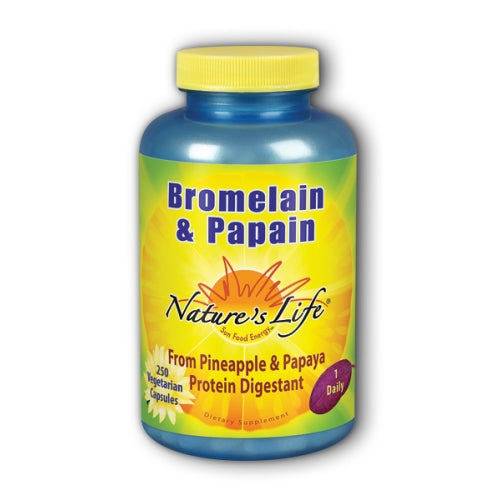 Nature's Life, Bromelain & Papain, 250/250 mg, 250 vcaps