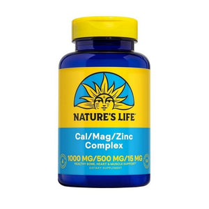 Nature's Life, Calcium Magnesium Zinc Mineral Complex, 1000/600/15 mg, 100 Caps