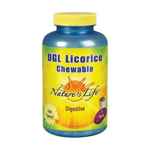 Nature's Life, DGL Licorice Chewable, 380 mg, 100 Tabs