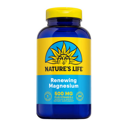 Nature's Life, Renewing Magnesium, 500 Mg, 250 Caps