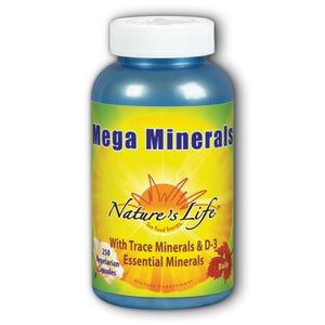 Nature's Life, Mega Minerals, 250 vcaps