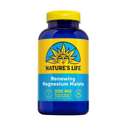 Nature's Life, Renewing Magnesium Malate, 200 Mg, 25 Tabs