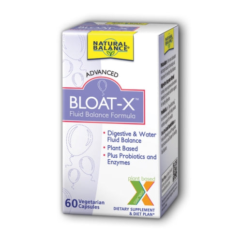 Natural Balance (Formerly known as Trimedica), Bloat-X Fluid Balance Formula, 60 Veg Caps