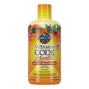 Garden of Life, Vitamin Code Multivitamin Orange Mango Liquid, Liquid Multi, 30 Oz