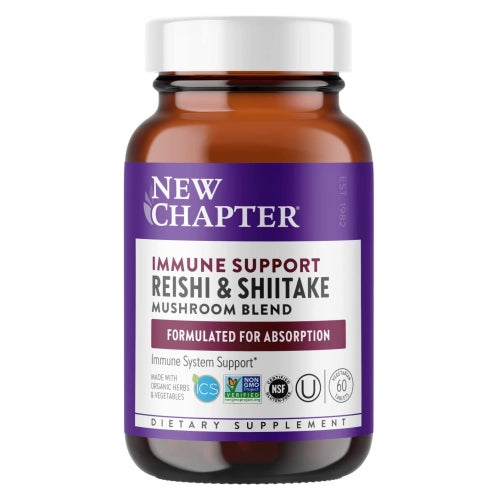 New Chapter, Immune Support Reishi And Shiitake Mushroom Blend, 60 Veg Caps
