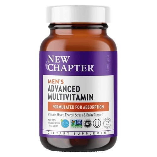 New Chapter, Men's Advanced Multivitamin, 72 tabs