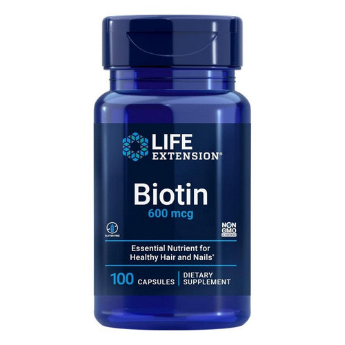 Life Extension, Biotin, 600 MCG, 100 caps