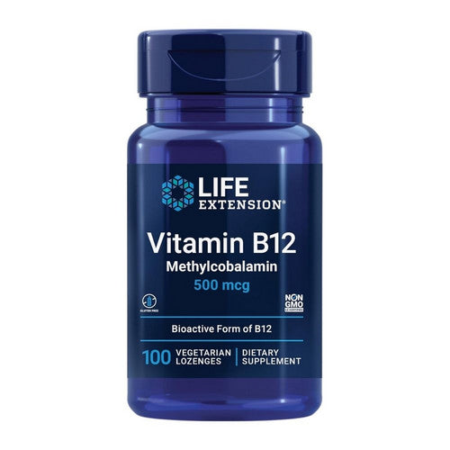 Life Extension, Vitamin B12 Methylcobalamin, 500 Mcg, 100 Veg Lozenges