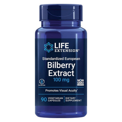 Life Extension, Standardized European Bilberry Extract, 100 MG, 90 Veg Caps