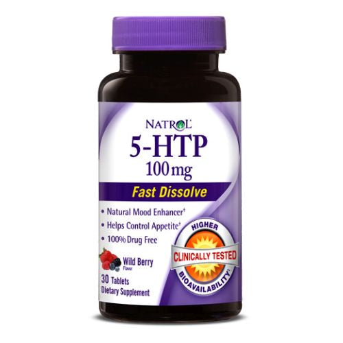 Natrol, 5-HTP Fast Dissolve, 100 Mg, 30 Tabs