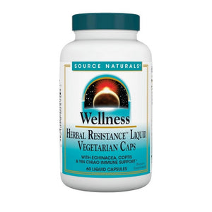 Source Naturals, Wellness Herbal Resistance Liquid, 60 Caps