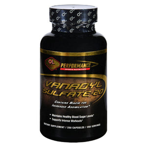Olympian Labs, PSN Vanadyl Sulfate, 20 Mg, 250 Caps