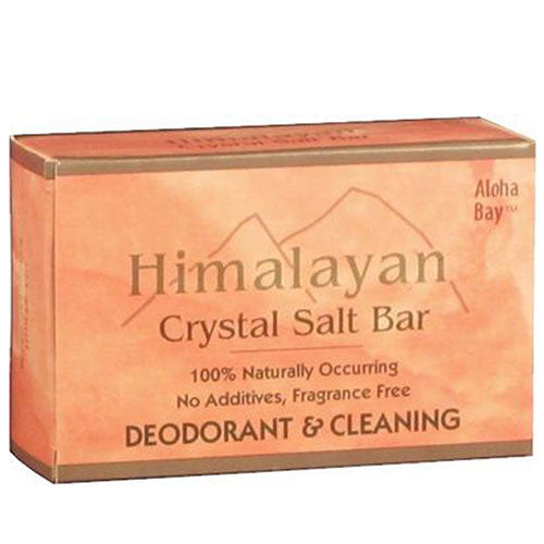 Aloha Bay, Himalayan Crystal Salt Bar Soap Fragrance Free, 9 Oz