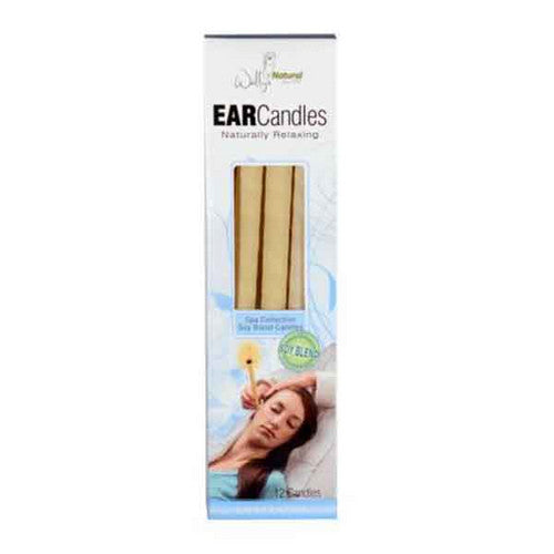 Wallys Natural Products, Ear Company Body Mind Spirit Therapy Candle Plain, 12 pack