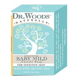 Dr.Woods Products, Castile Bar Soap, BABYMILD 5.25 OZ