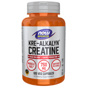 Now Foods, Kre Alkalyn Creatine, 750 Mg, 120 Veg Caps