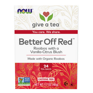 Now Foods, Better Off Red Rooibos Tea, Vanilla Citrus Blush 24 bags