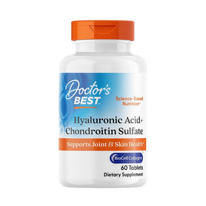 Doctors Best, Hyaluronic Acid + Chondroitin Sulfate With BioCell Collagen, 60 Tablets