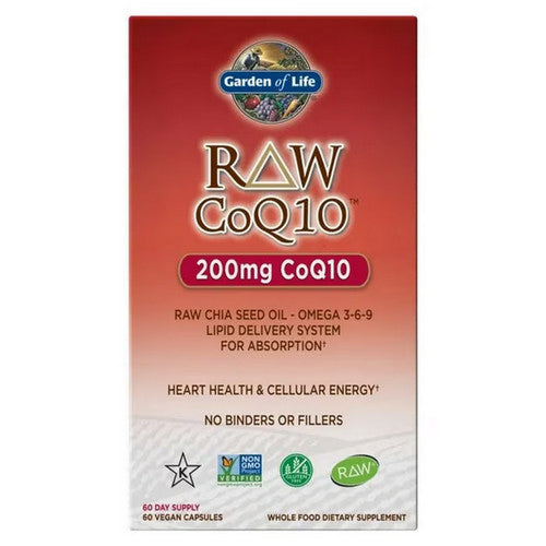 Garden of Life, Raw Coq10, 200 mg, 60 Caps