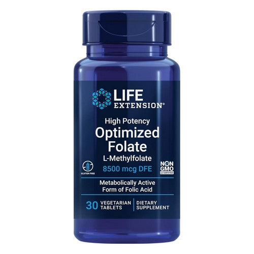 Life Extension, High Potency Optimized Folate L-Methylfolate, 8500 Mcg DFE, 30 Veg Caps