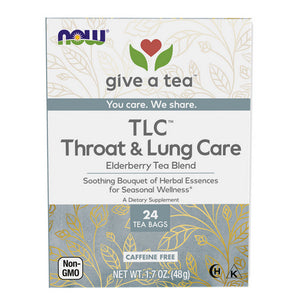 Now Foods, TLC Throat and Lung care Tea, 24 Bags