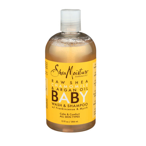 Shea Moisture, Baby Wash And Shampoo Raw Shea Chamomile And Argan Oil, 13 Oz
